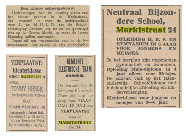 Rechtsboven - 6-7-1933. Linksonder - 18-12-1933. Midden onder - 13-7-1935.